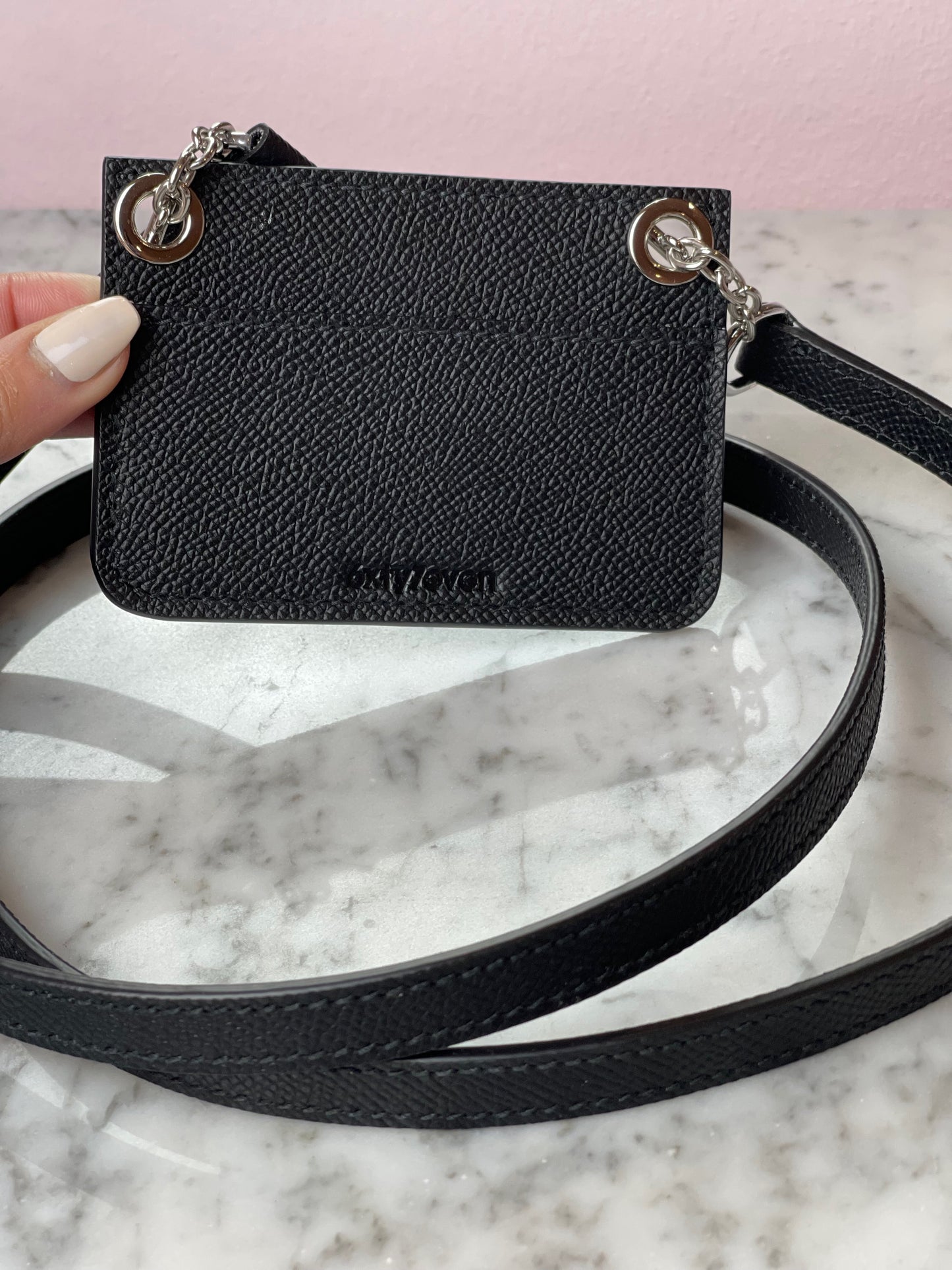 Card-holder with strap