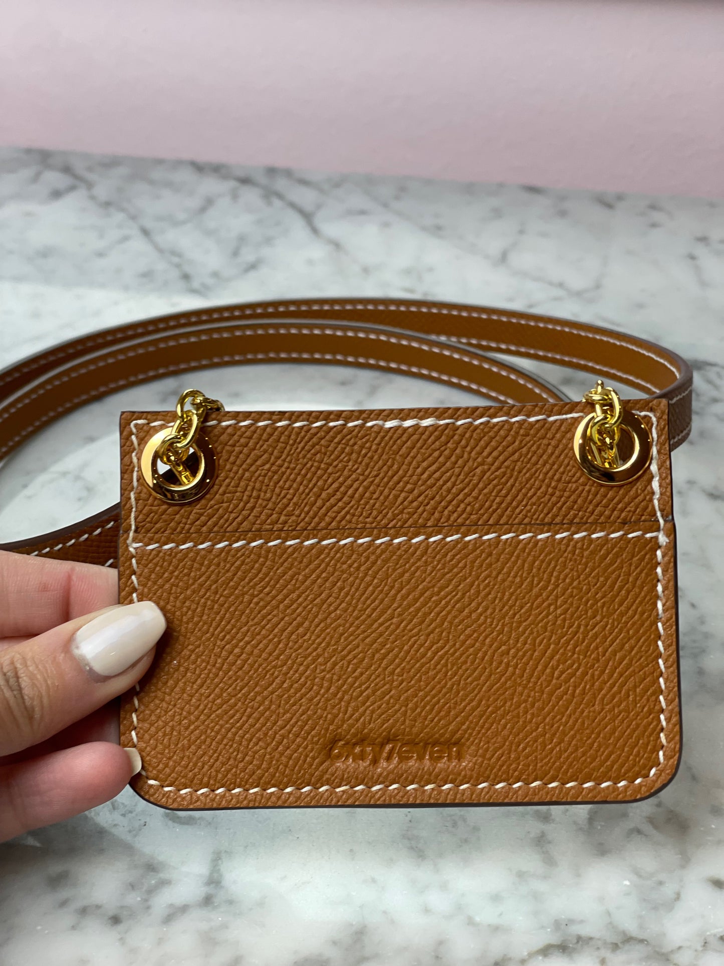 Card-holder with strap