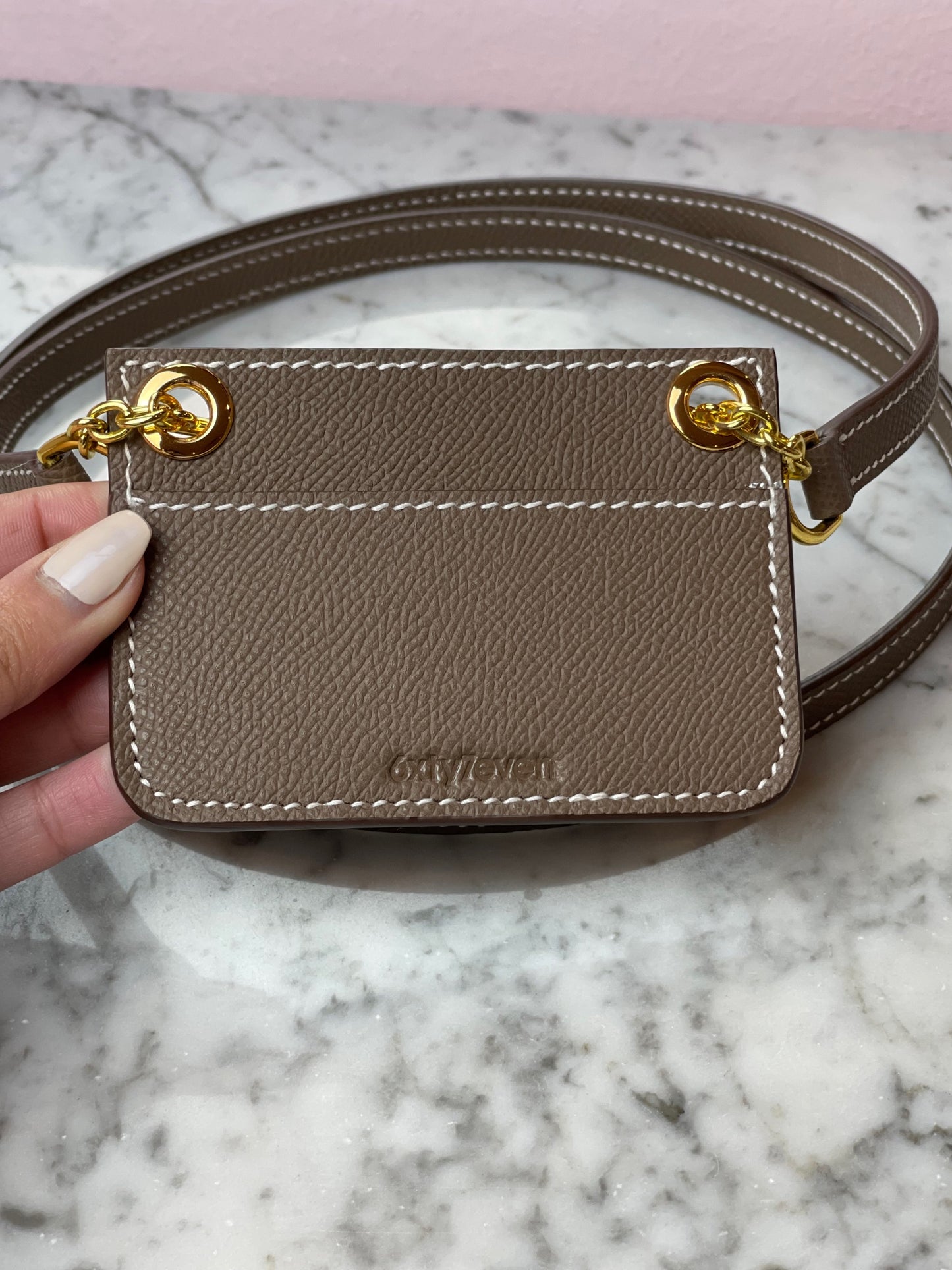 Card-holder with strap