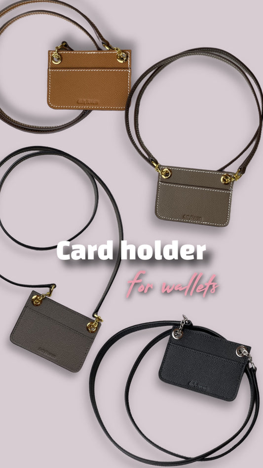 Card-holder with strap
